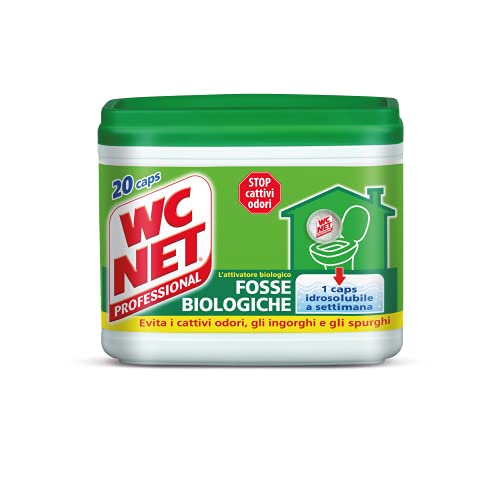 Detalle de Wc Net Professional - Fosse Biologiche Capsule Idrosolubili (20 Capsule) per un Funzionamento Senza Ingorghi