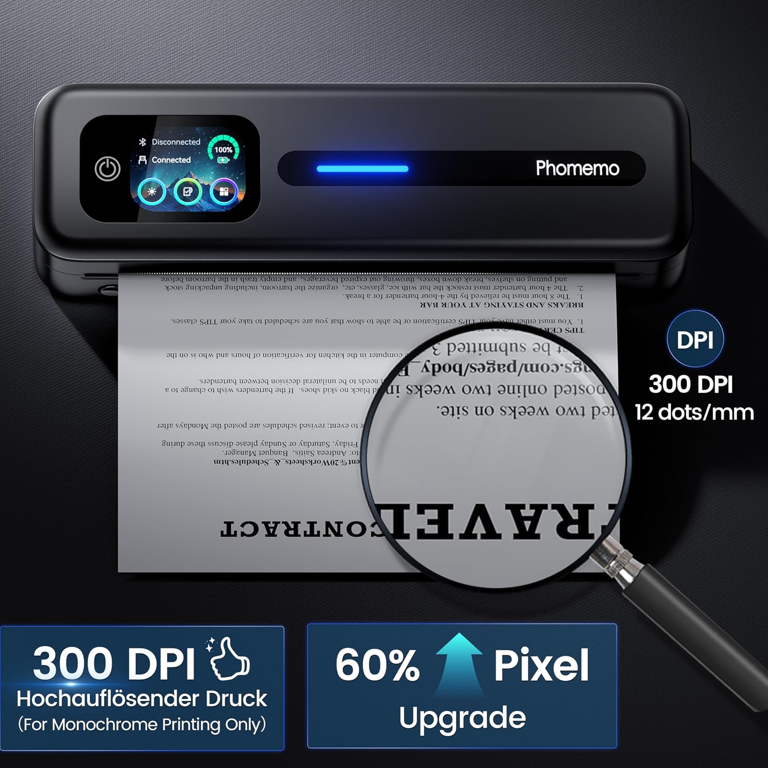 Thumbnail 6 de Phomemo M832D A4 Thermodrucker mit 300 dpi