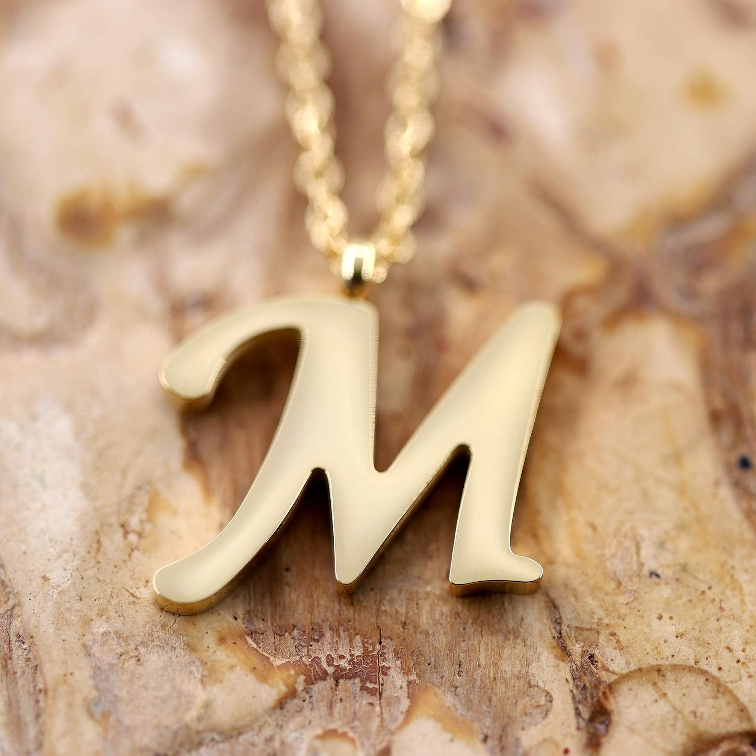 Thumbnail 3 de Morella Collar Oro y Acero con Colgante Letras