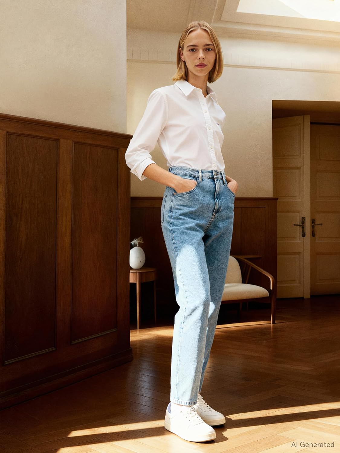 Thumbnail 3 de Tommy Jeans Jean Femme Mom Jean Taille Haute