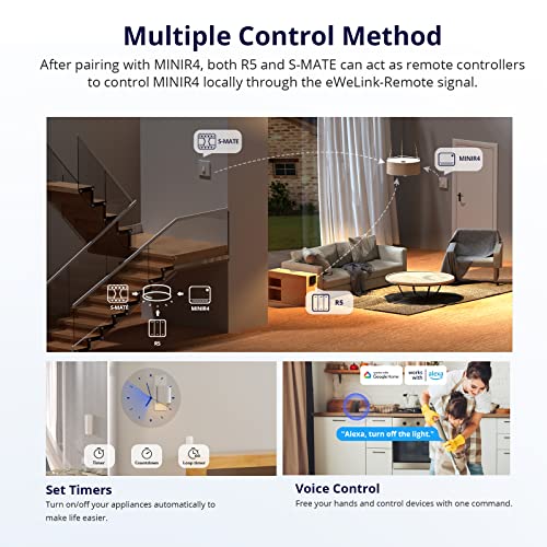 Thumbnail 5 de SONOFF MINI R4 2PCS: interruttori smart WiFi 2 vie con modalità detach relay