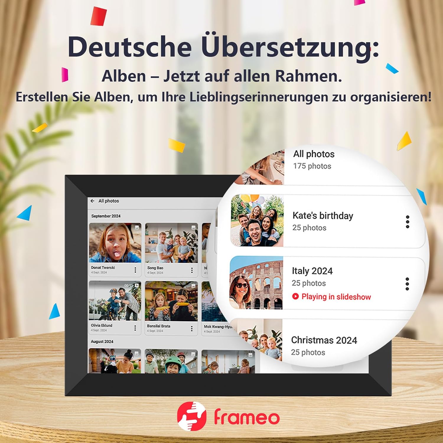Thumbnail 4 de FRAMEO Digitaler Bilderrahmen 32 GB 10,1 Zoll