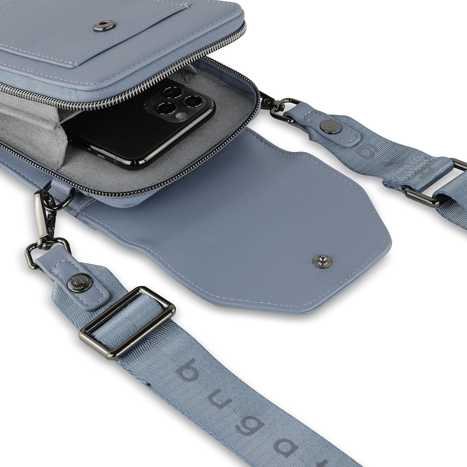 Thumbnail 5 de Bugatti Almata portafoglio a tracolla con scomparto per smartphone - blu