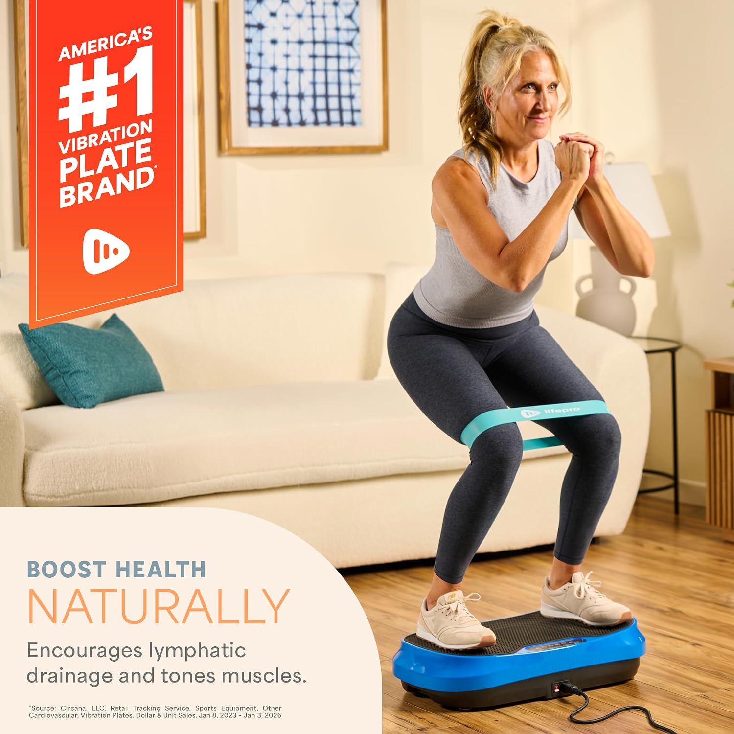 Detalle de Lifepro vibration plate, 200 W