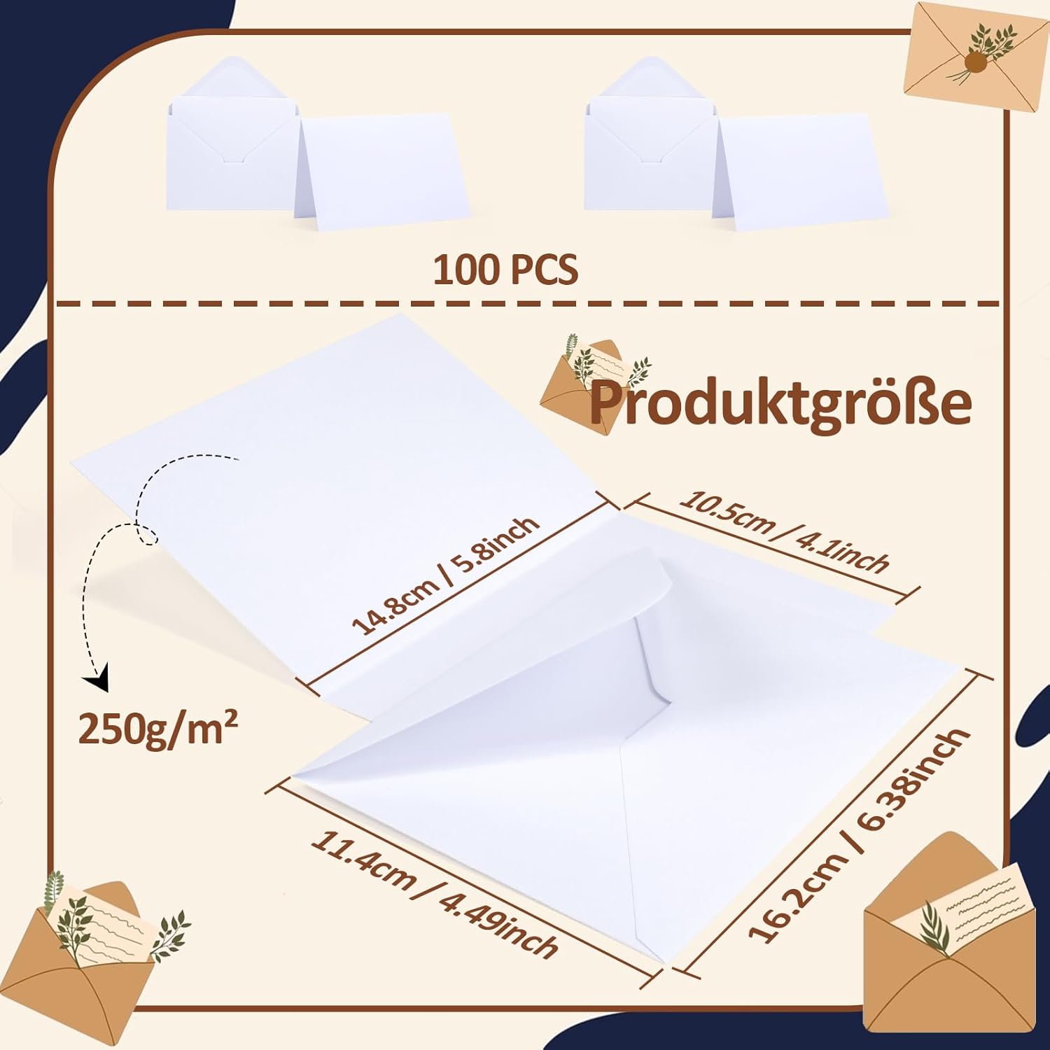 Thumbnail 1 de Siumir 50er Set Faltkarten ✉️