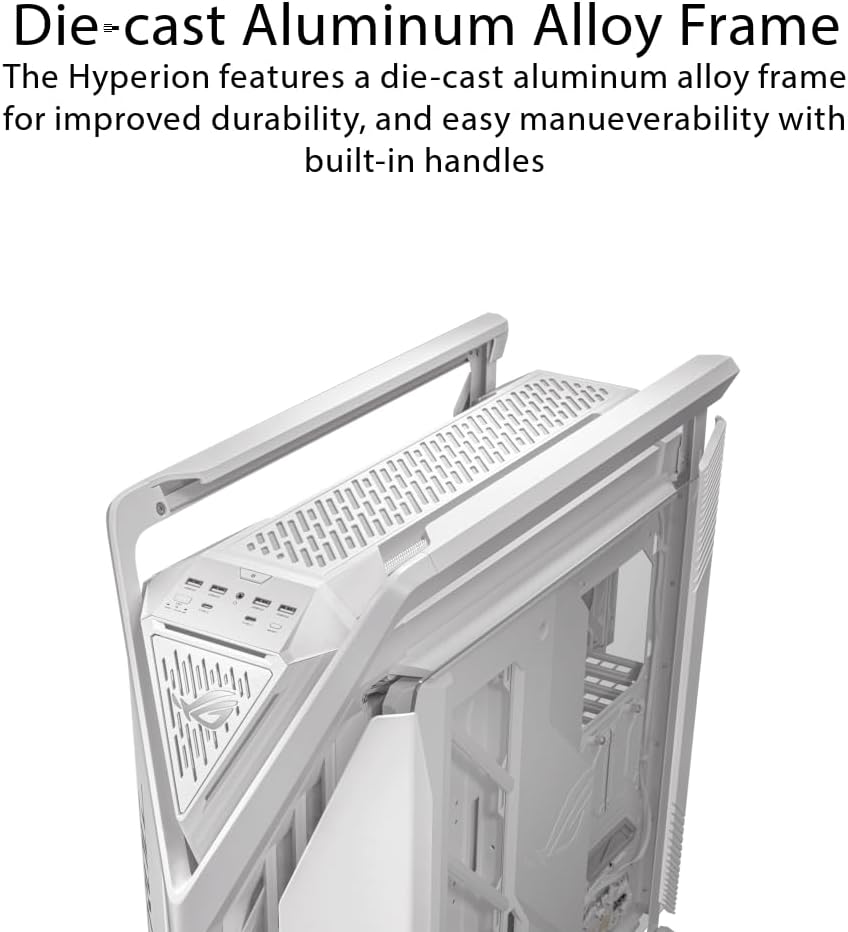 Thumbnail 6 de ASUS ROG Hyperion GR701 White Edition Full Tower Case, 4 x 140 mm Fans
