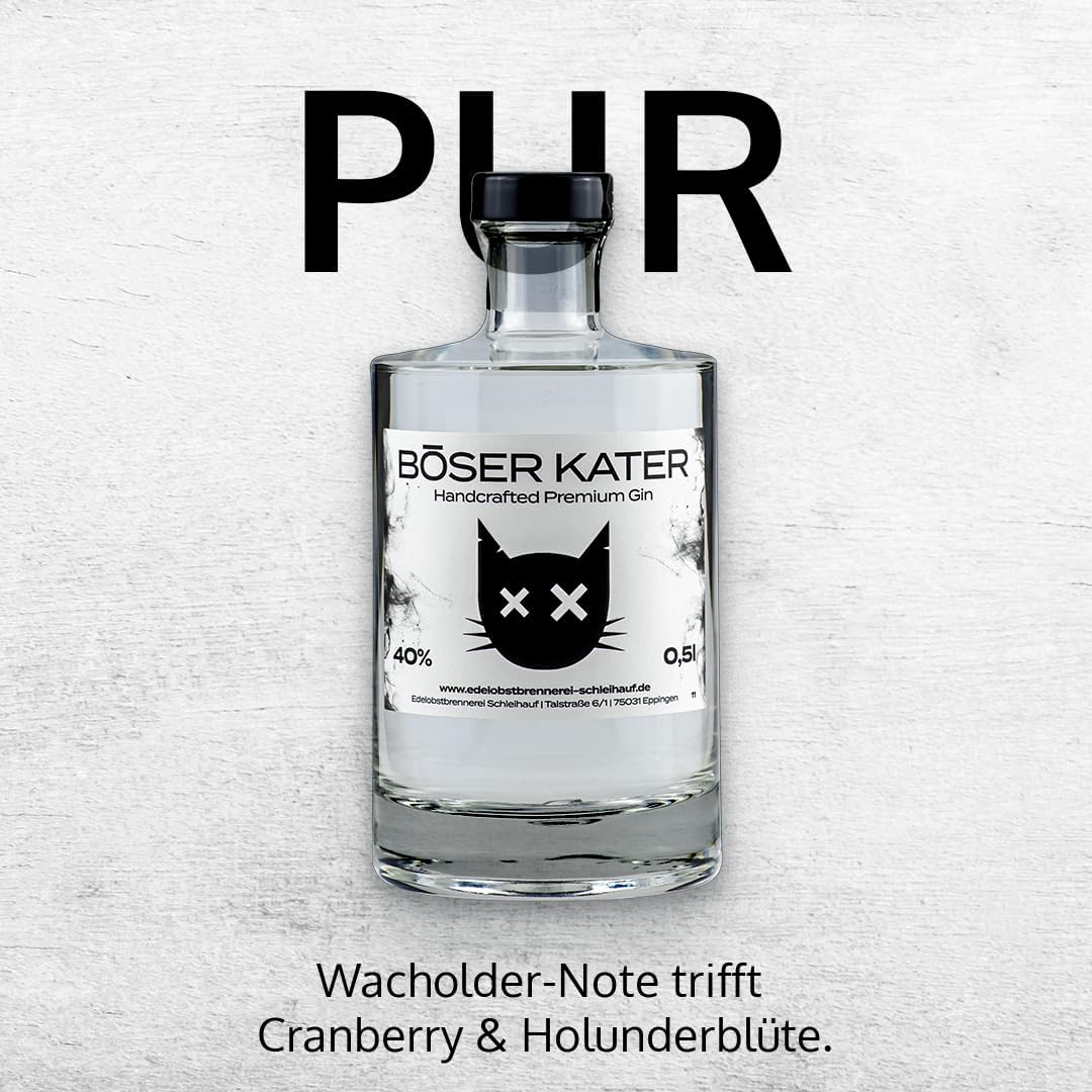 Detalle 2 de BĂSER KATER Premium Gin Geschenkset 0,5 l đž