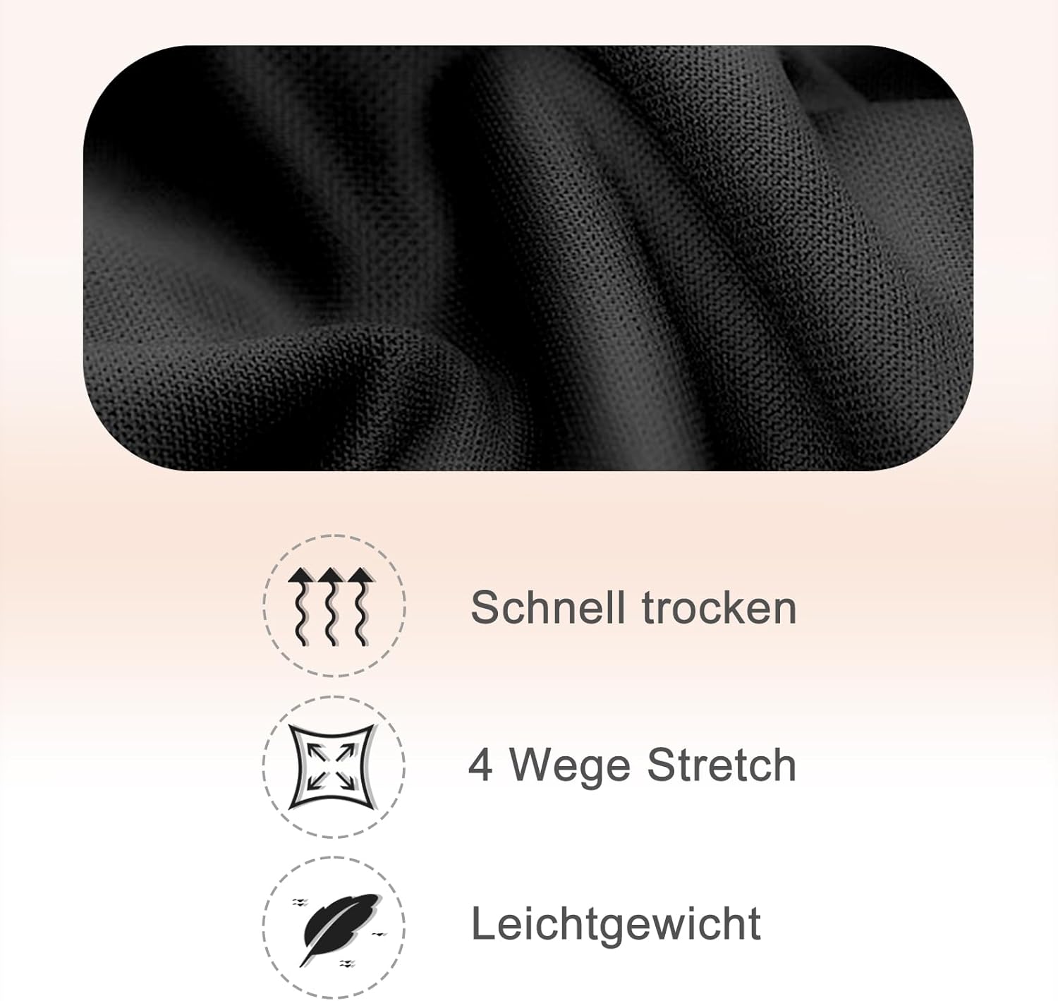 Detalle de Leafigure Lot de 2 shorts de cyclisme pour femme – Taille haute, opaques – Été, gym et fitness