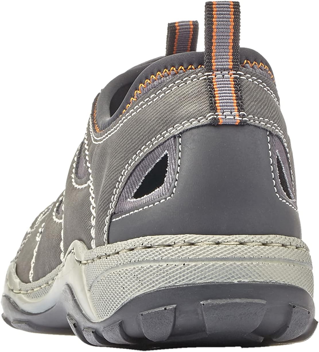 Detalle de Rieker Herren Slip-On Sneaker 08065 – Halbschuhe mit Trekkingdesign