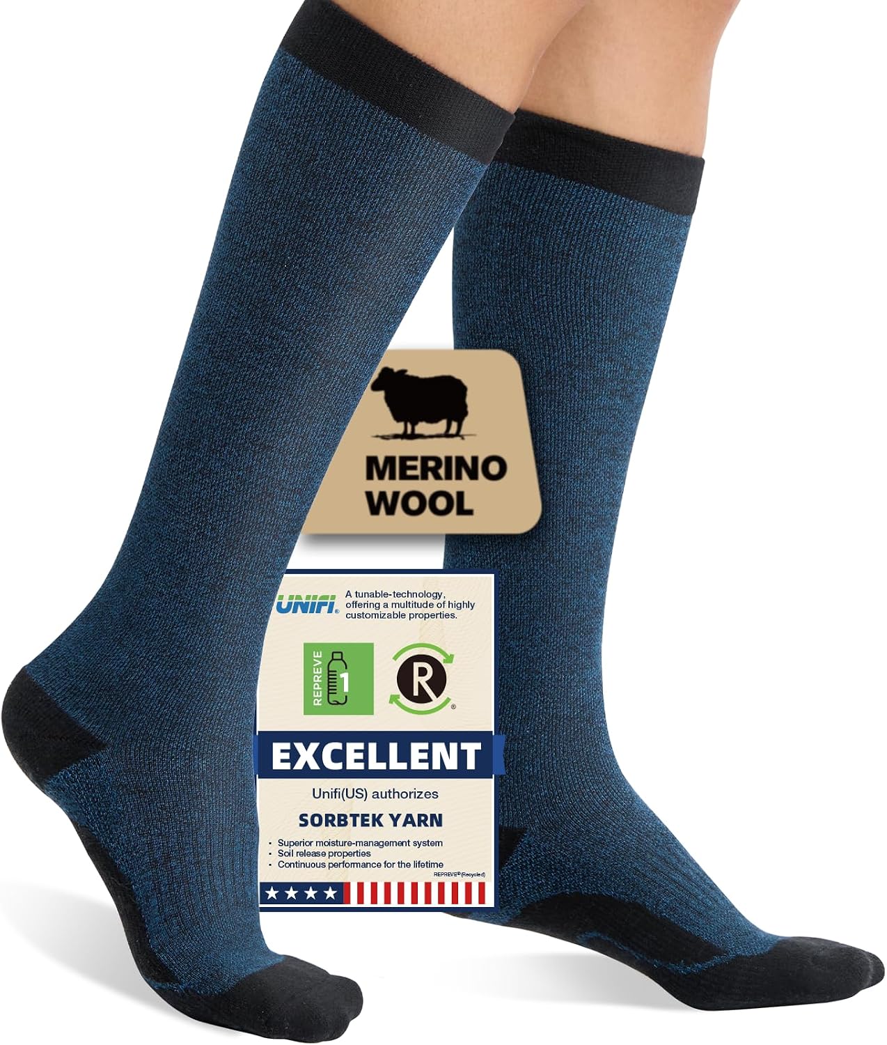 Thumbnail 6 de Iambamboo Merino Wool Compression Socks