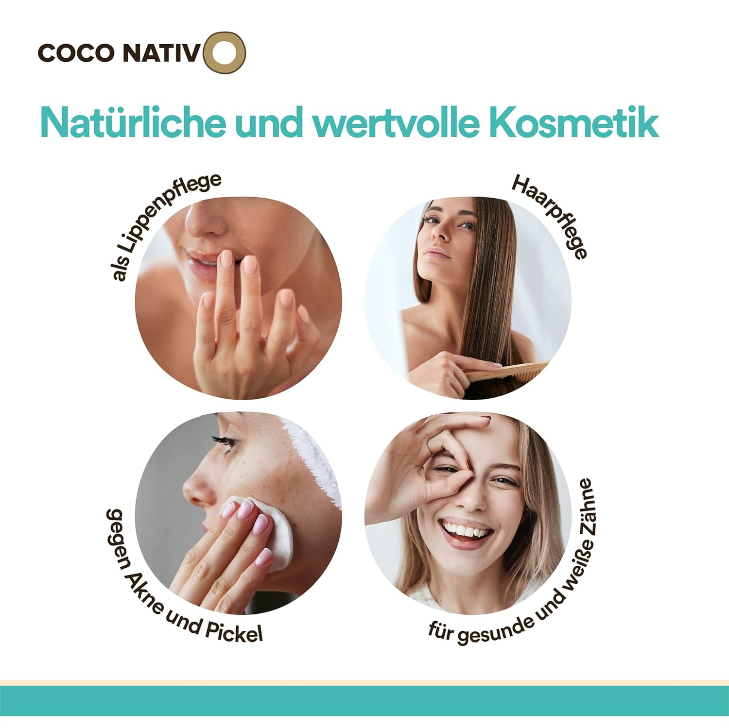 Thumbnail 6 de CocoNativo Bio Kokosöl, native Rohkostqualität, 2×1000 ml (2 L) – zum Kochen, Braten, Backen & für Haut und Haare