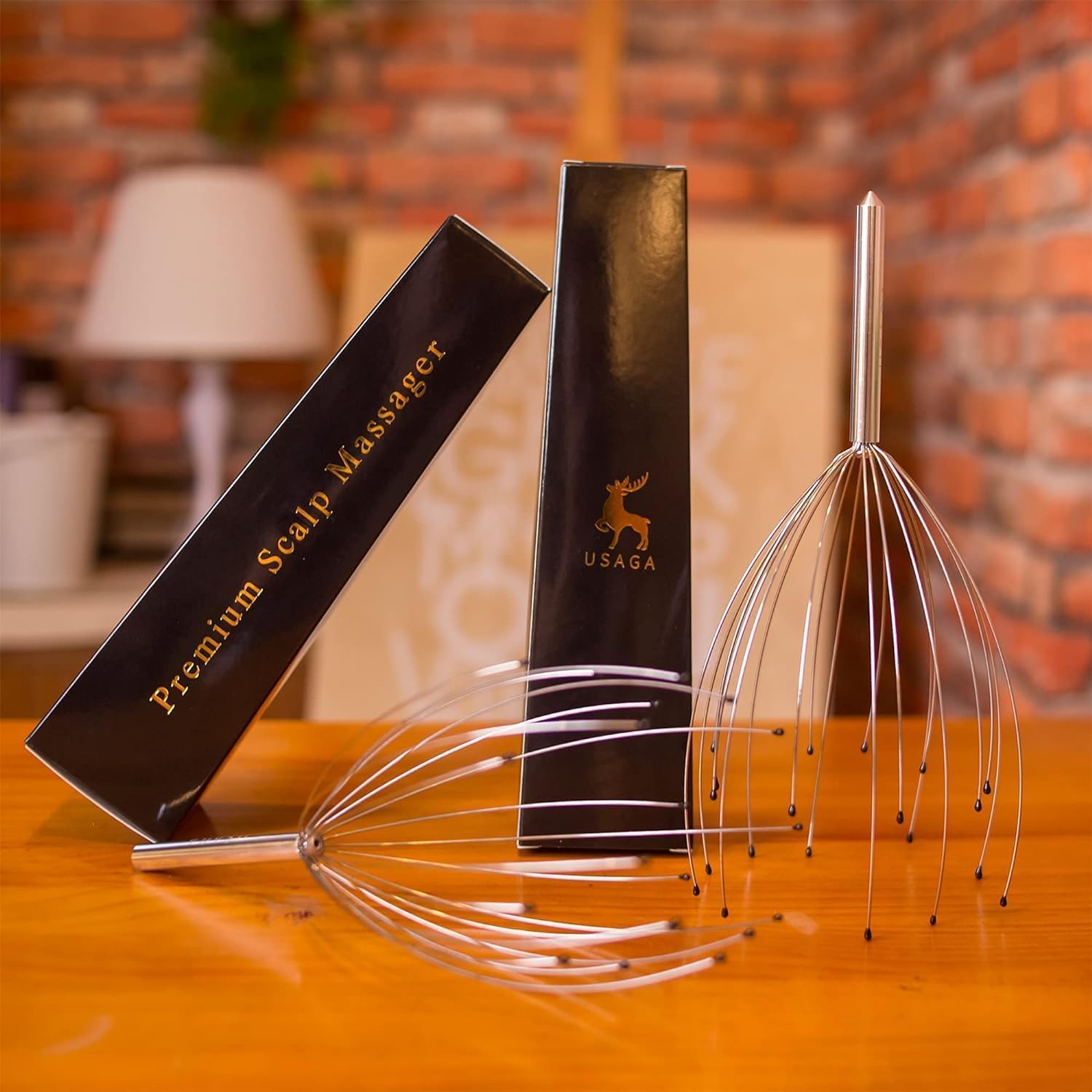 Detalle de USAGA 20 Fingers Head Massager: Relaxation at your fingertips