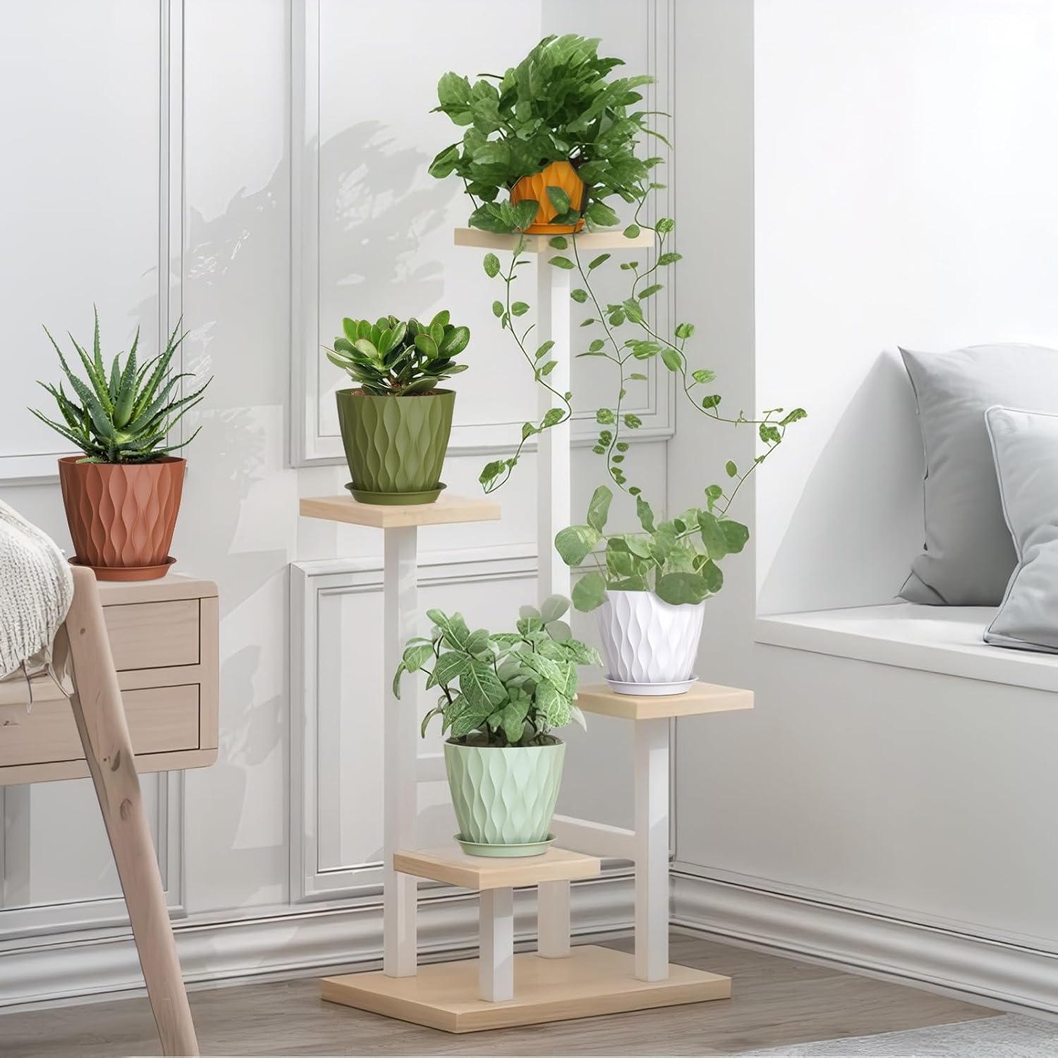 Thumbnail 5 de Homeuouz 10cm Plant Pots 6 Pack