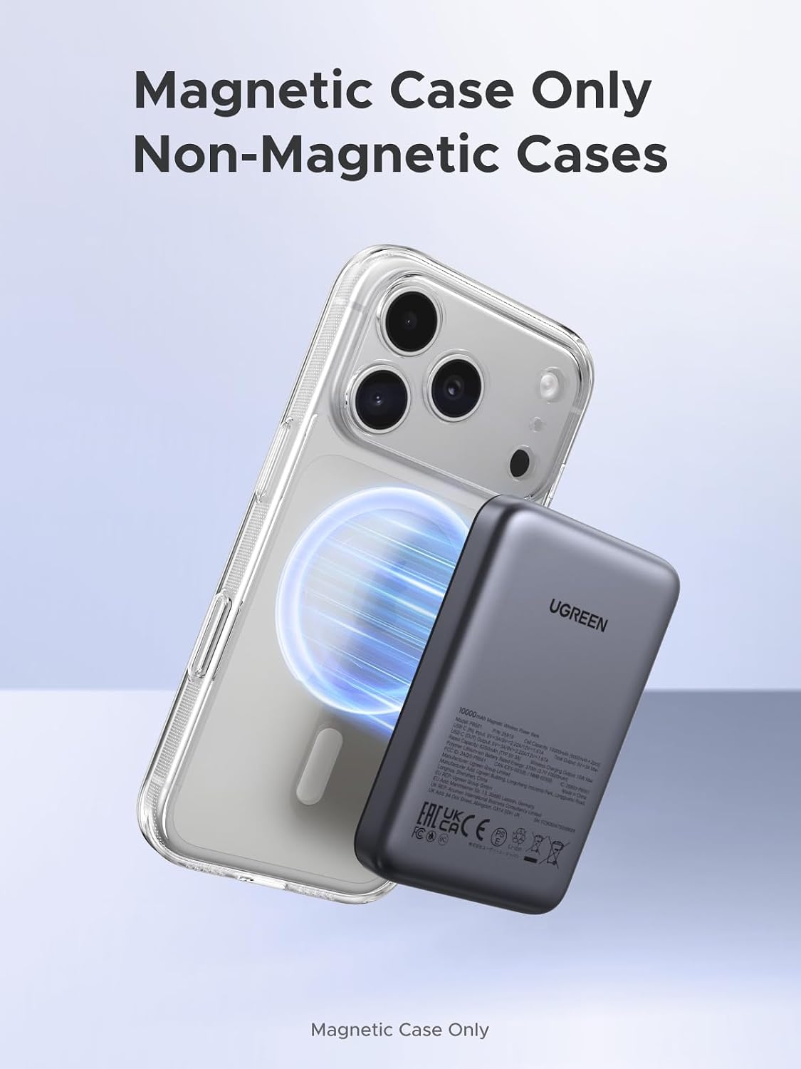 Detalle 2 de UGREEN Magnetic Power Bank 10000mAh