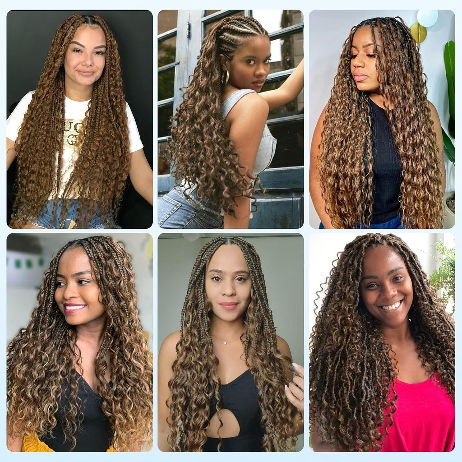 Detalle de Boho Human Braiding Hair 20-Inch