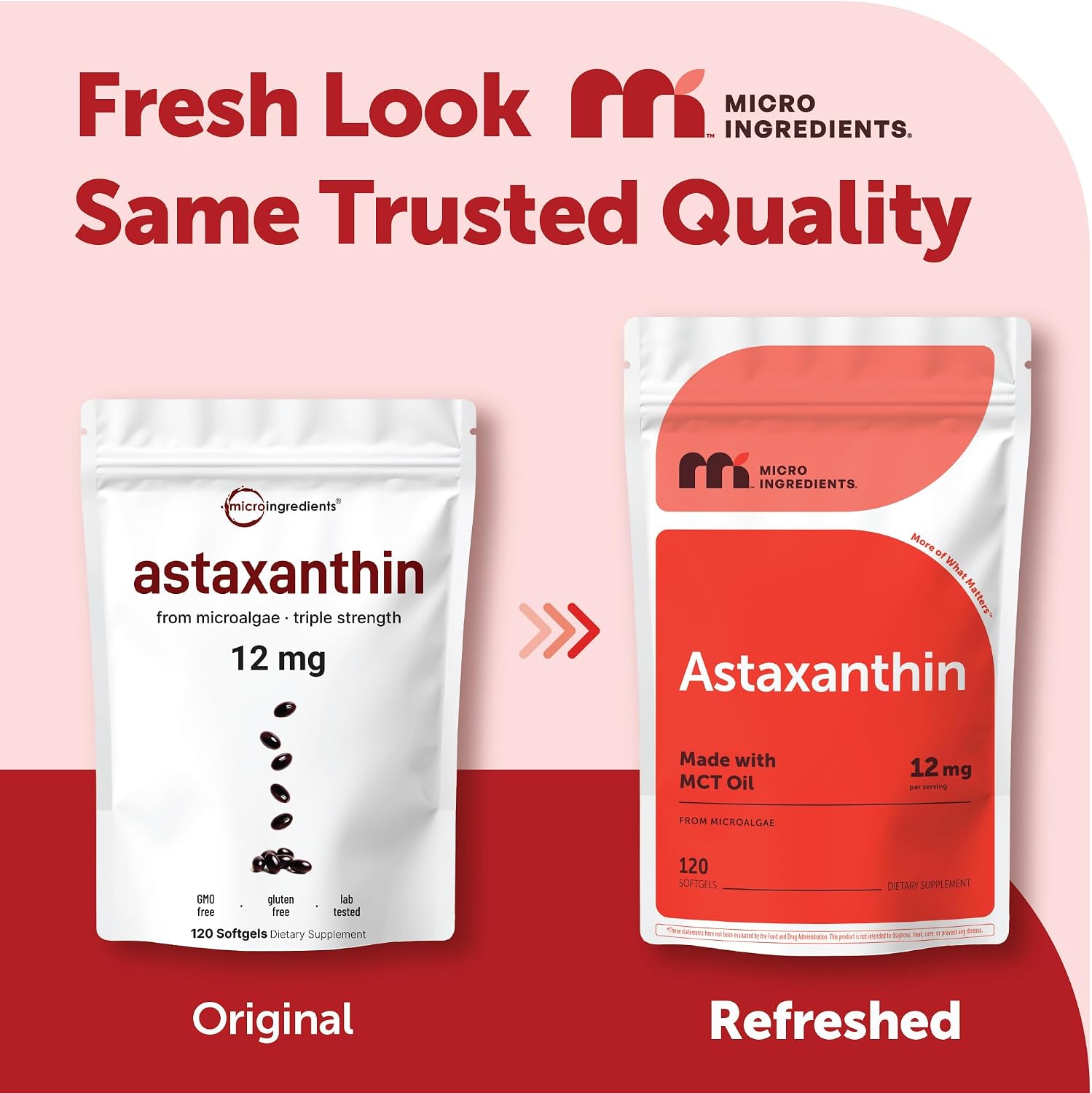 Detalle de Micro Ingredients Astaxanthin Supplement 12 mg
