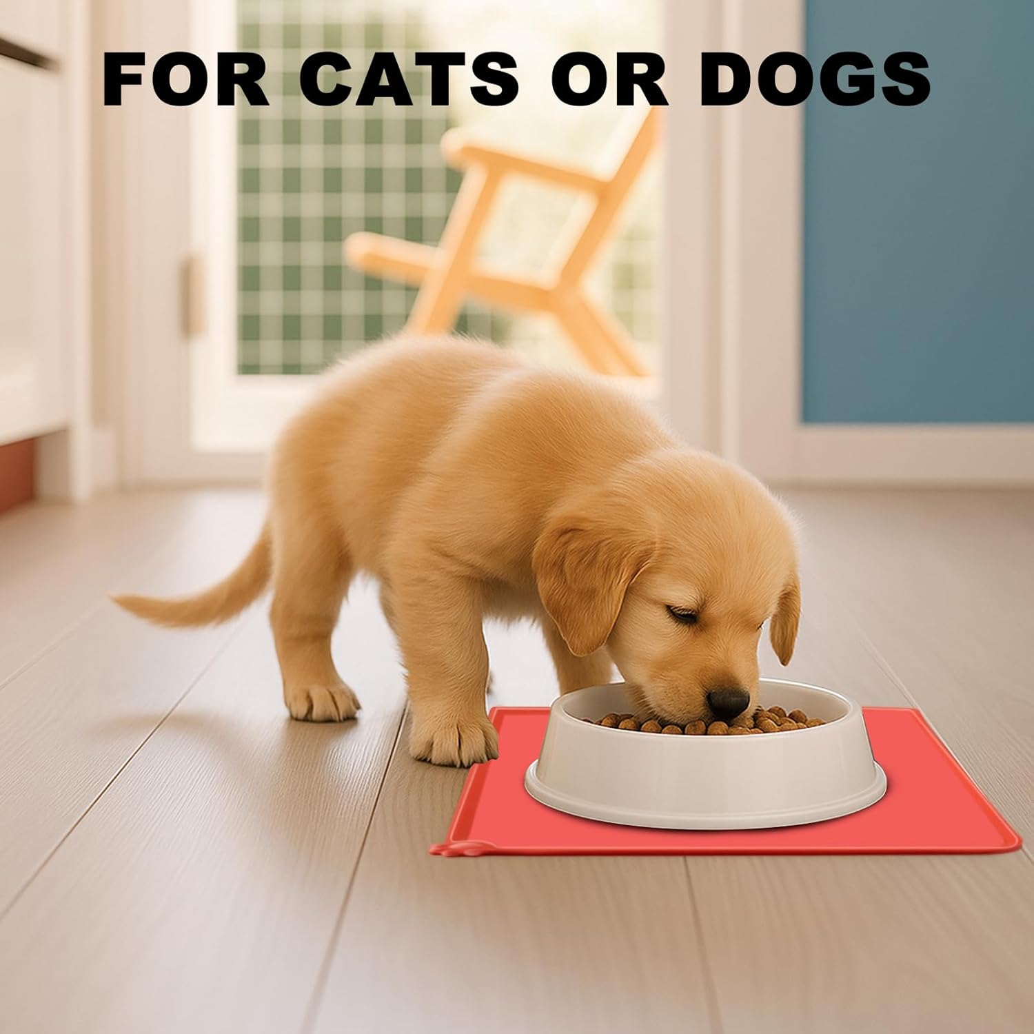 Detalle 2 de MOACC Dog Food Mat: 54 x 38 cm Silicone Feeding Mat for Dogs and Cats