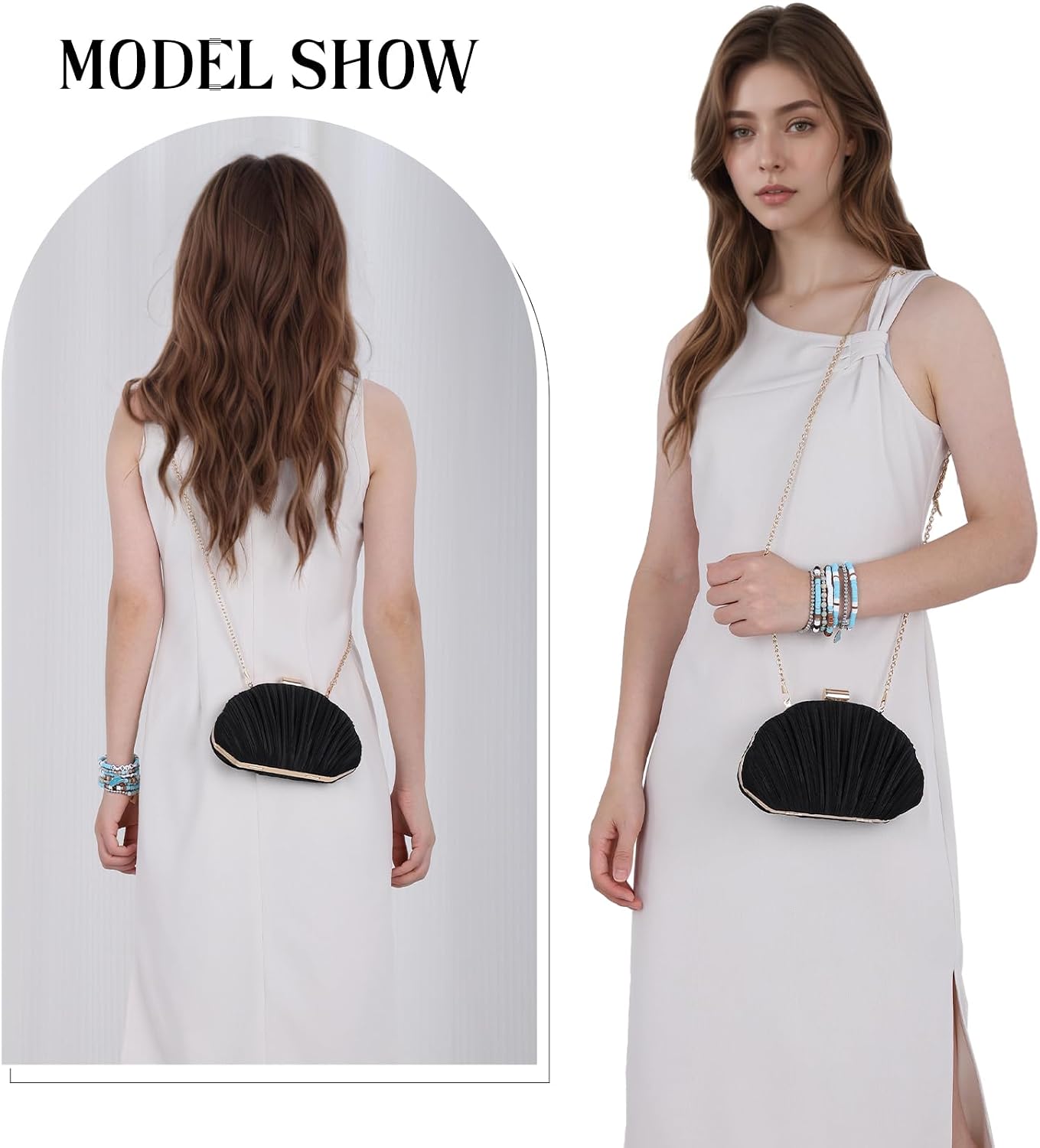 Thumbnail 2 de Fecialy Shell Shaped Clutch Purse