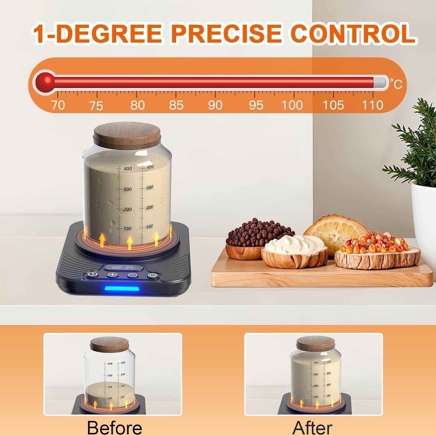 Detalle 2 de Sauerteigstarterwärmer 21–43 °C 🍞