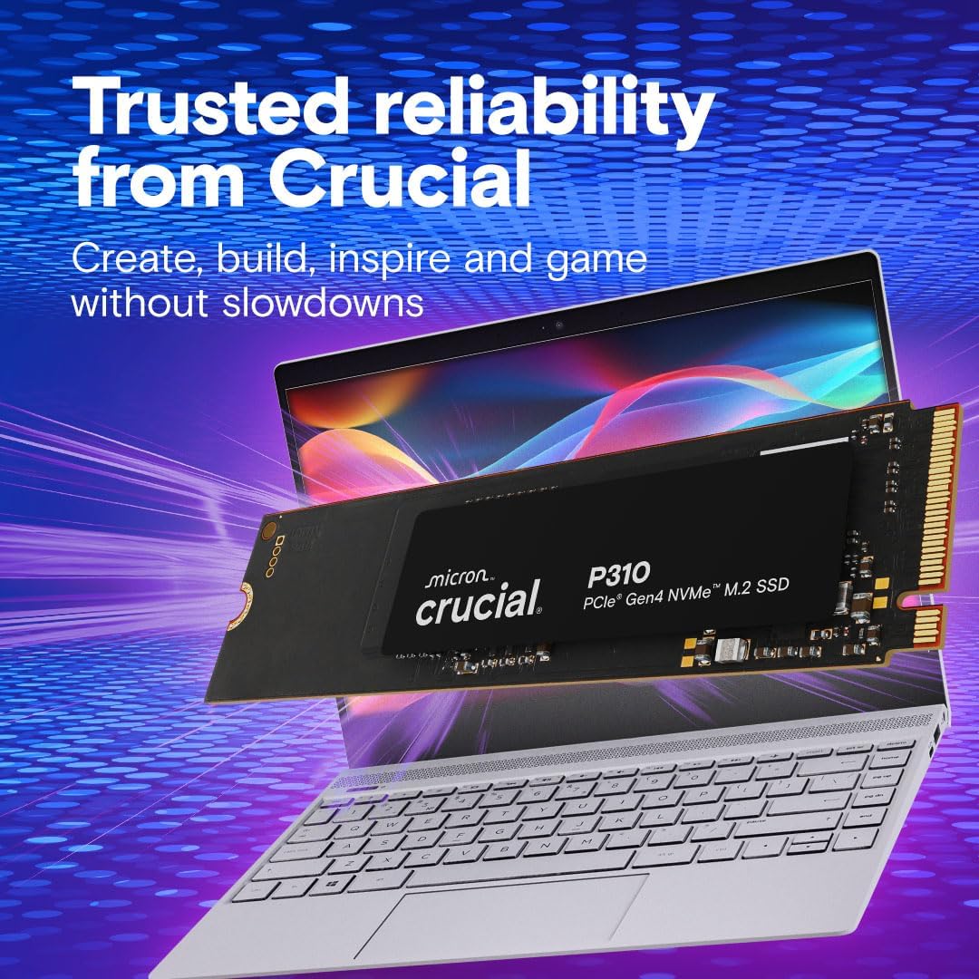 Thumbnail 5 de Crucial P310 1 TB – wewnętrzny SSD NVMe PCIe Gen4 M.2 2280 do 7100 MB/s