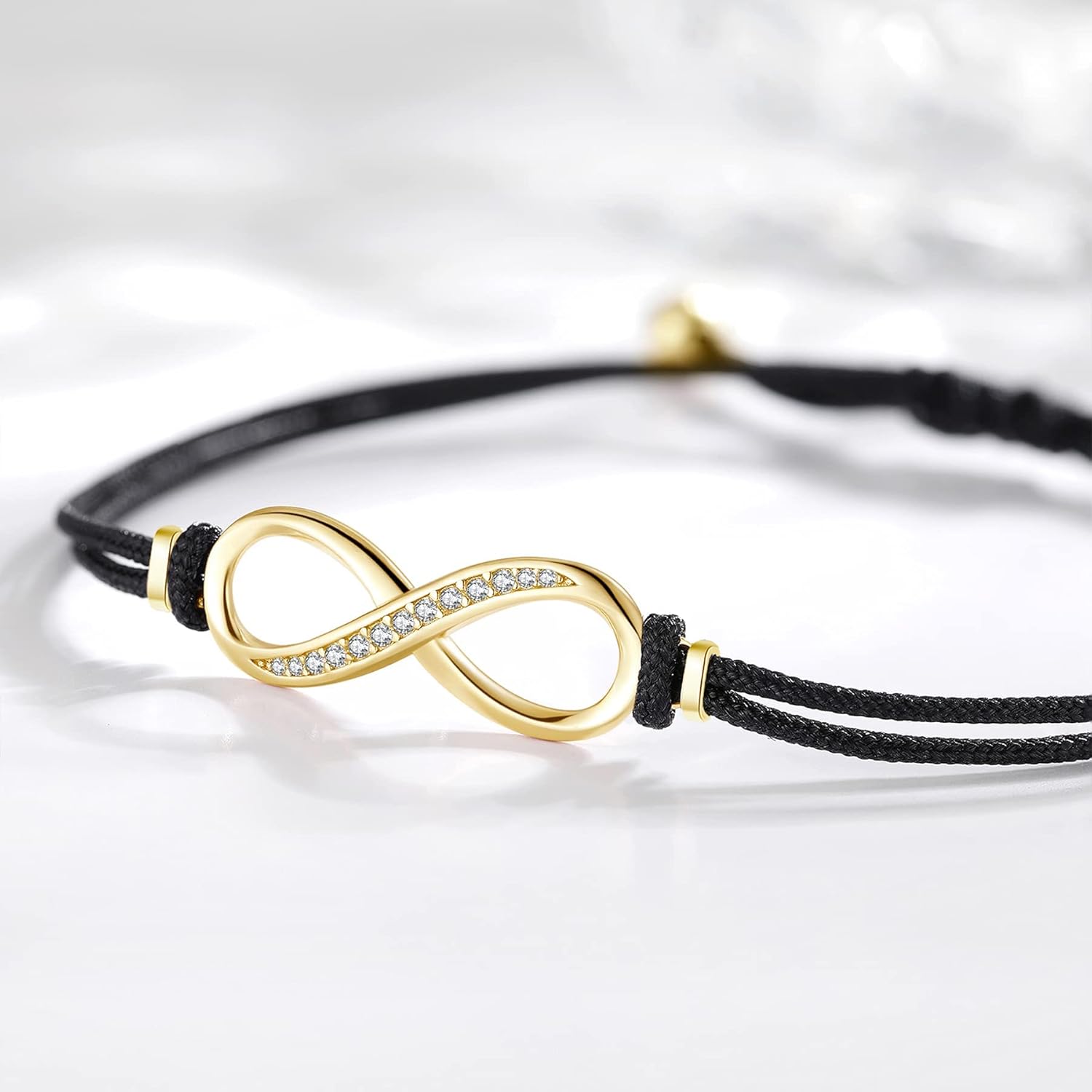 Thumbnail 2 de Jrêveinfini Infini Bracelet Femme en Argent Sterling 925 – Bracelet Corde Personnalisé Fait Main