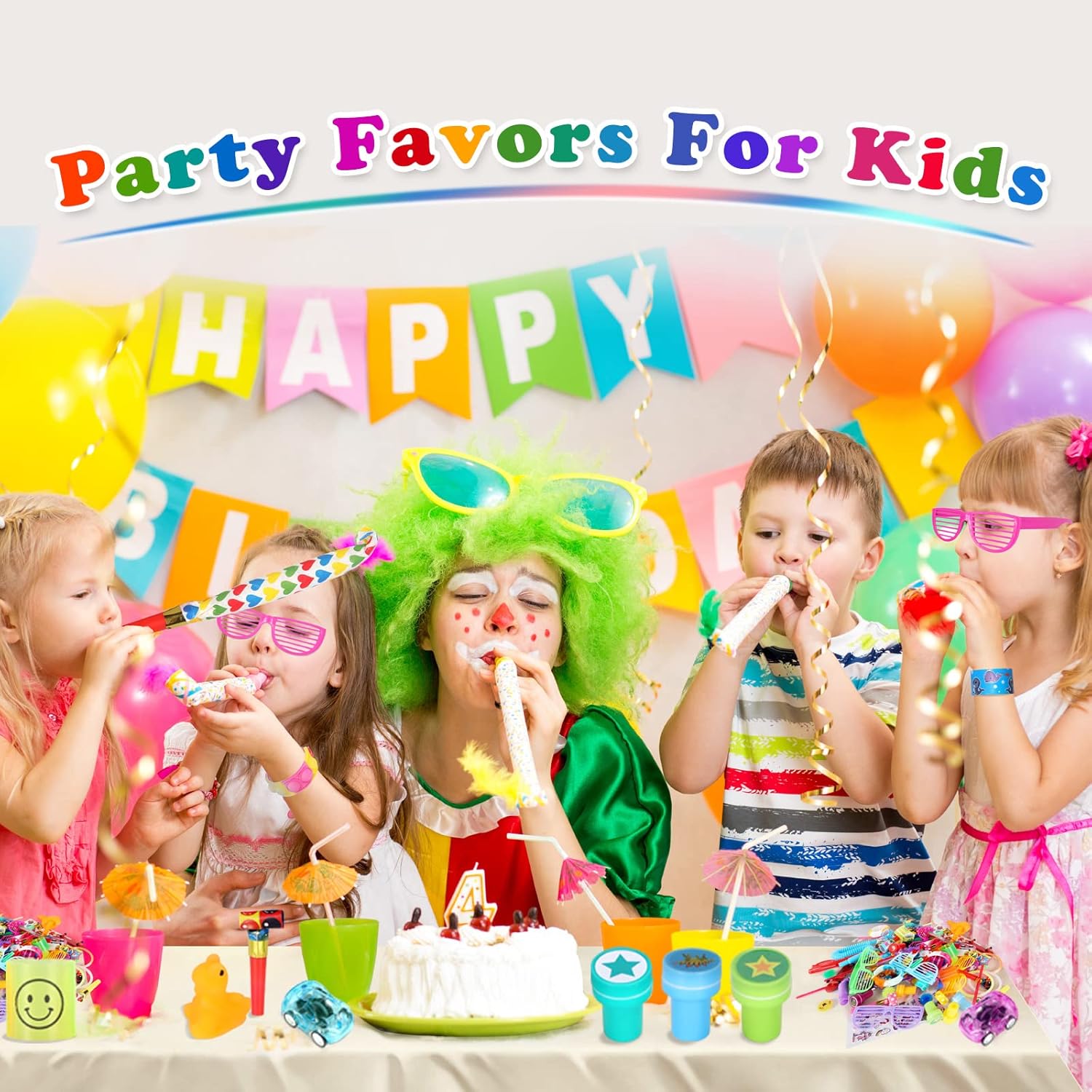 Detalle de OGNI ORA 200 PCS Party Bag Fillers for Kids – Assorted Toys Bulk Pack for Classroom Rewards & Birthday Favour Bags