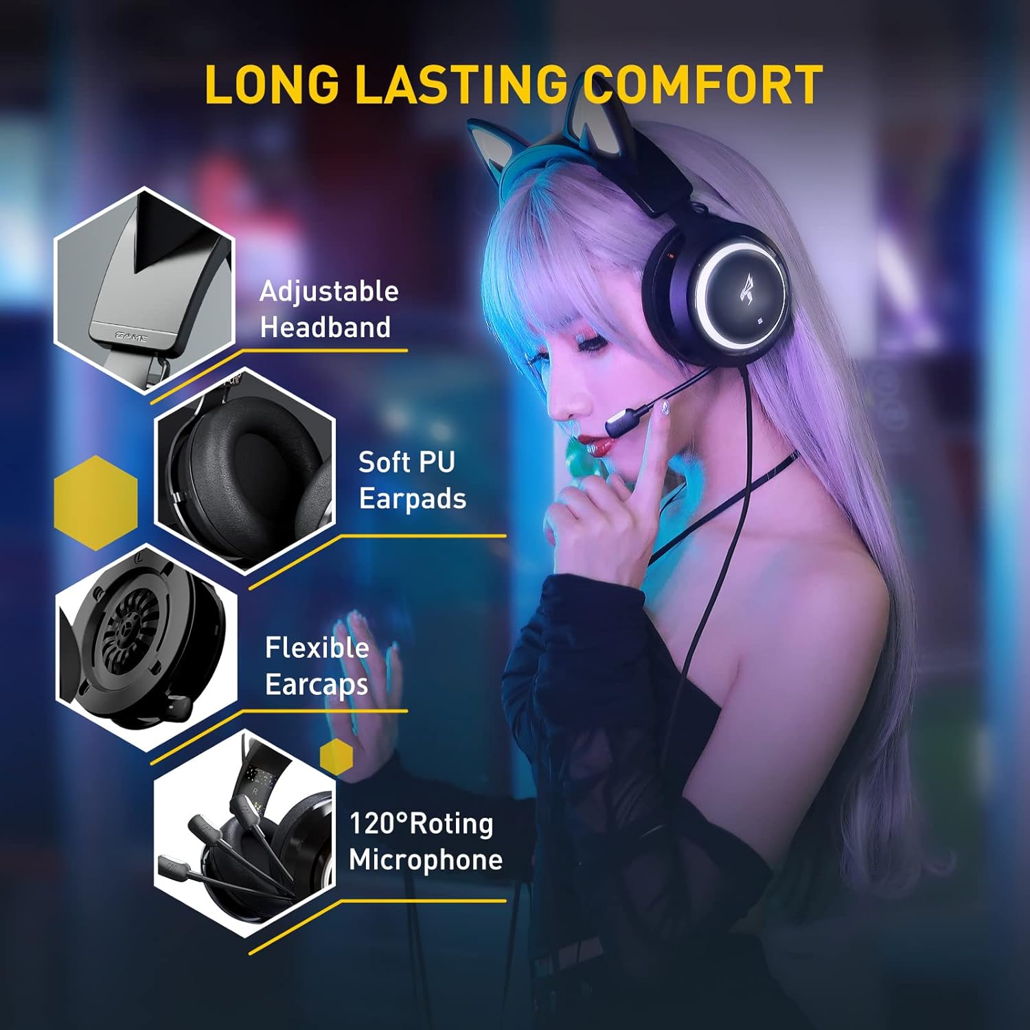 Thumbnail 4 de SOMiC GS510 Cat Headset