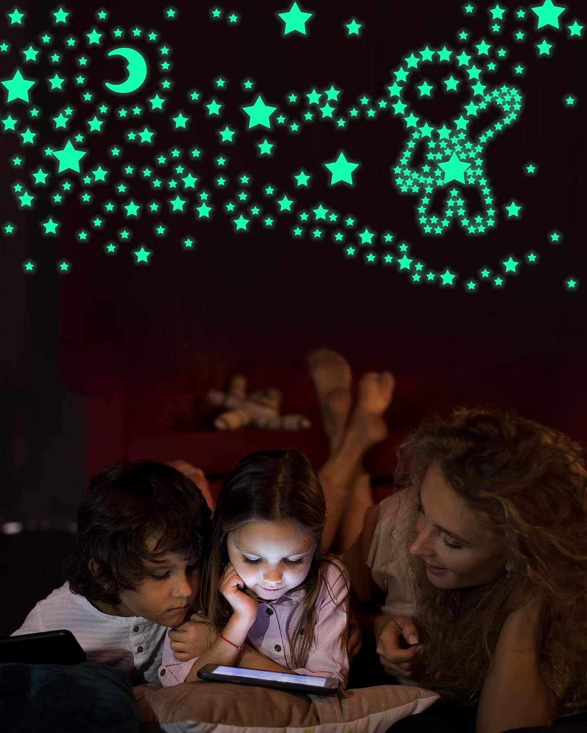 Thumbnail 1 de Greingways ty-glow stars-green-201p Glow-in-the-Dark Star Stickers, 201 Pieces