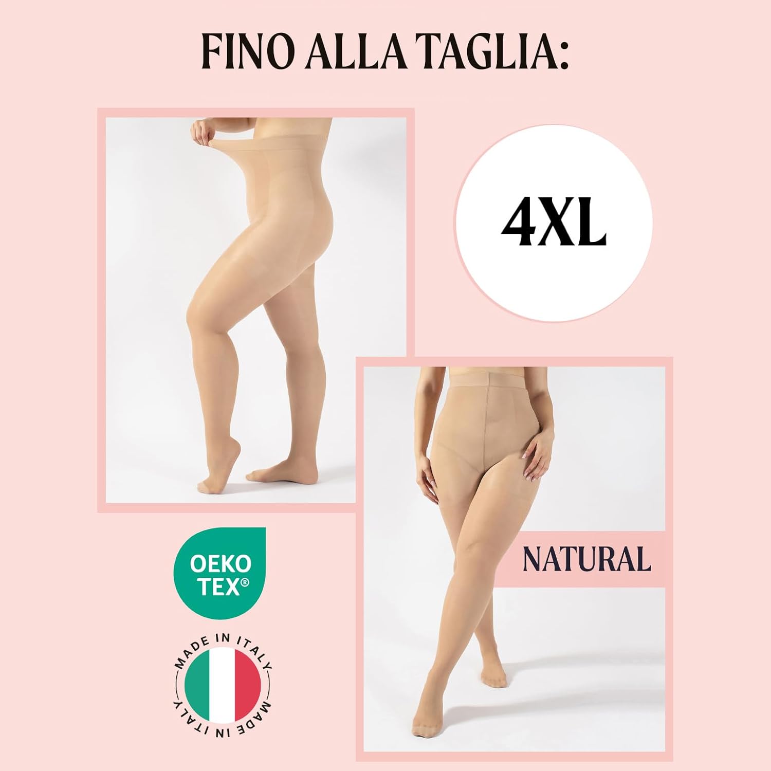 Detalle de CALZITALY Collant Modellanti Vita Alta 20DEN: Vita alta, effetto sollevante e contenitivo