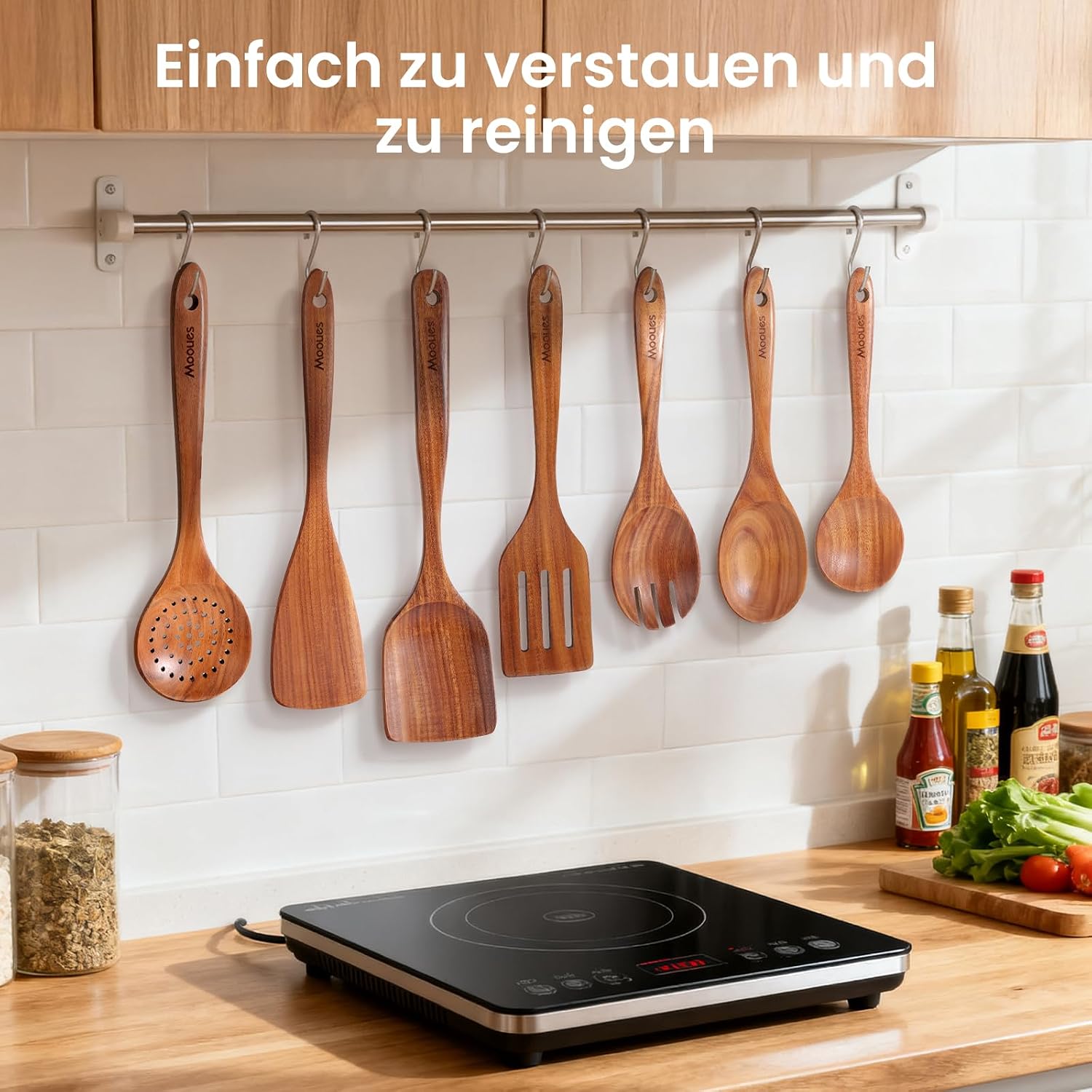 Thumbnail 5 de Mooues Kochlöffel Holz Set 9-teilig