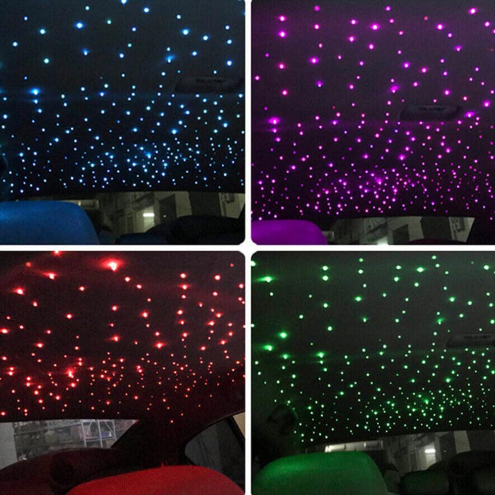 Thumbnail 3 de 32W Twinkle Starlight Headliner Light (1,000pcs) LED Fibre Optic Star Effect Kit with APP/Remote, Sound Sync