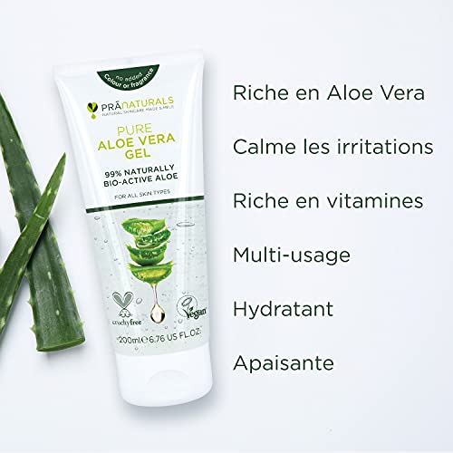 Detalle de PraNaturals Gel à l'Aloe Vera 200 ml – Paquet de 1