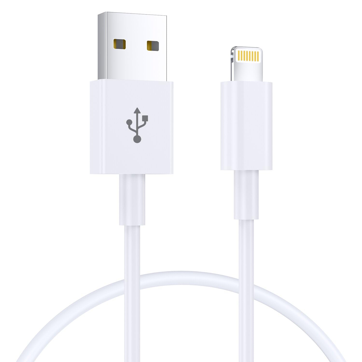 Detalle de iPhone Charger Cable 1M (Apple MFi Certified) Lightning to USB Cable Lead – 2.4A Fast Charging