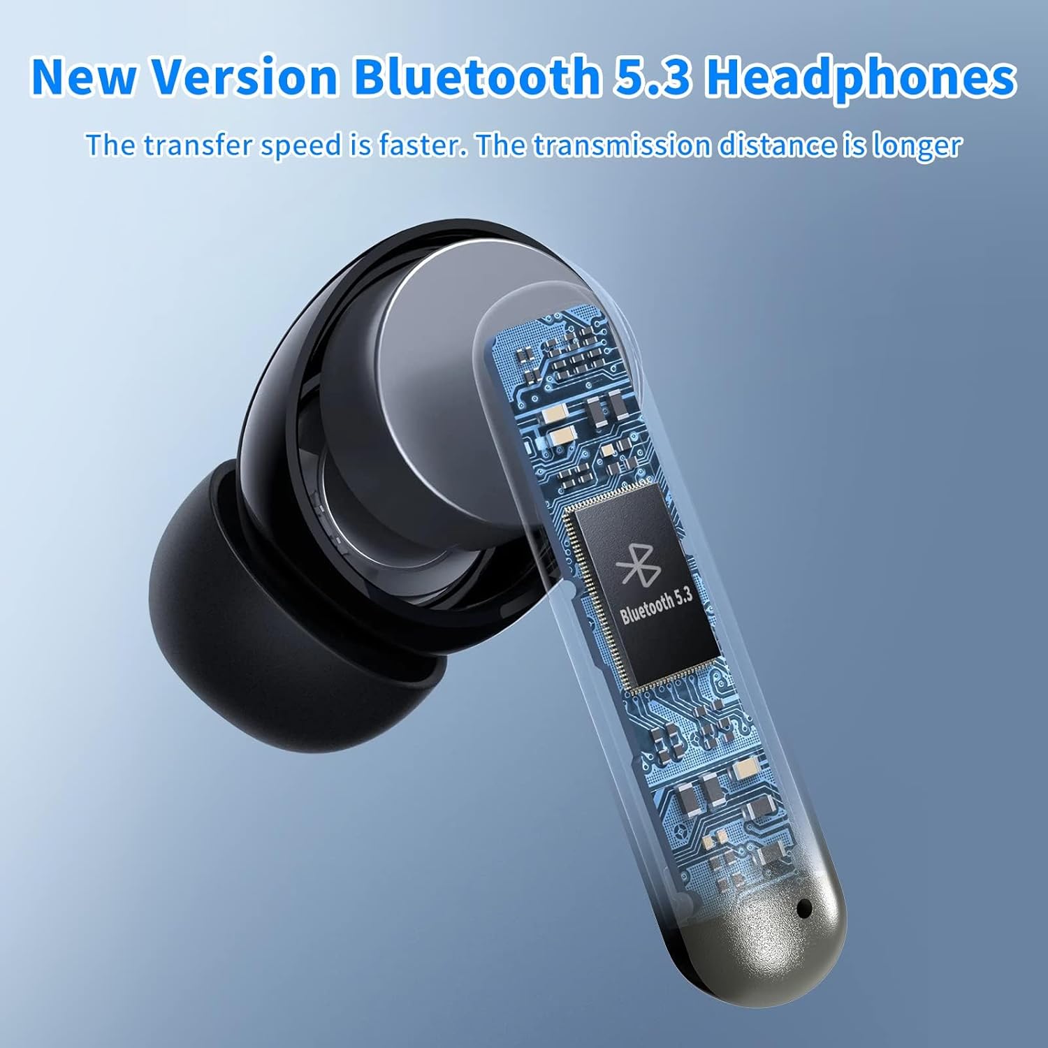Thumbnail 6 de aaaioe Wireless Earbuds with Bluetooth 5.3, ENC Call Noise Reduction, 40H Playtime and IPX7 Sweatproof