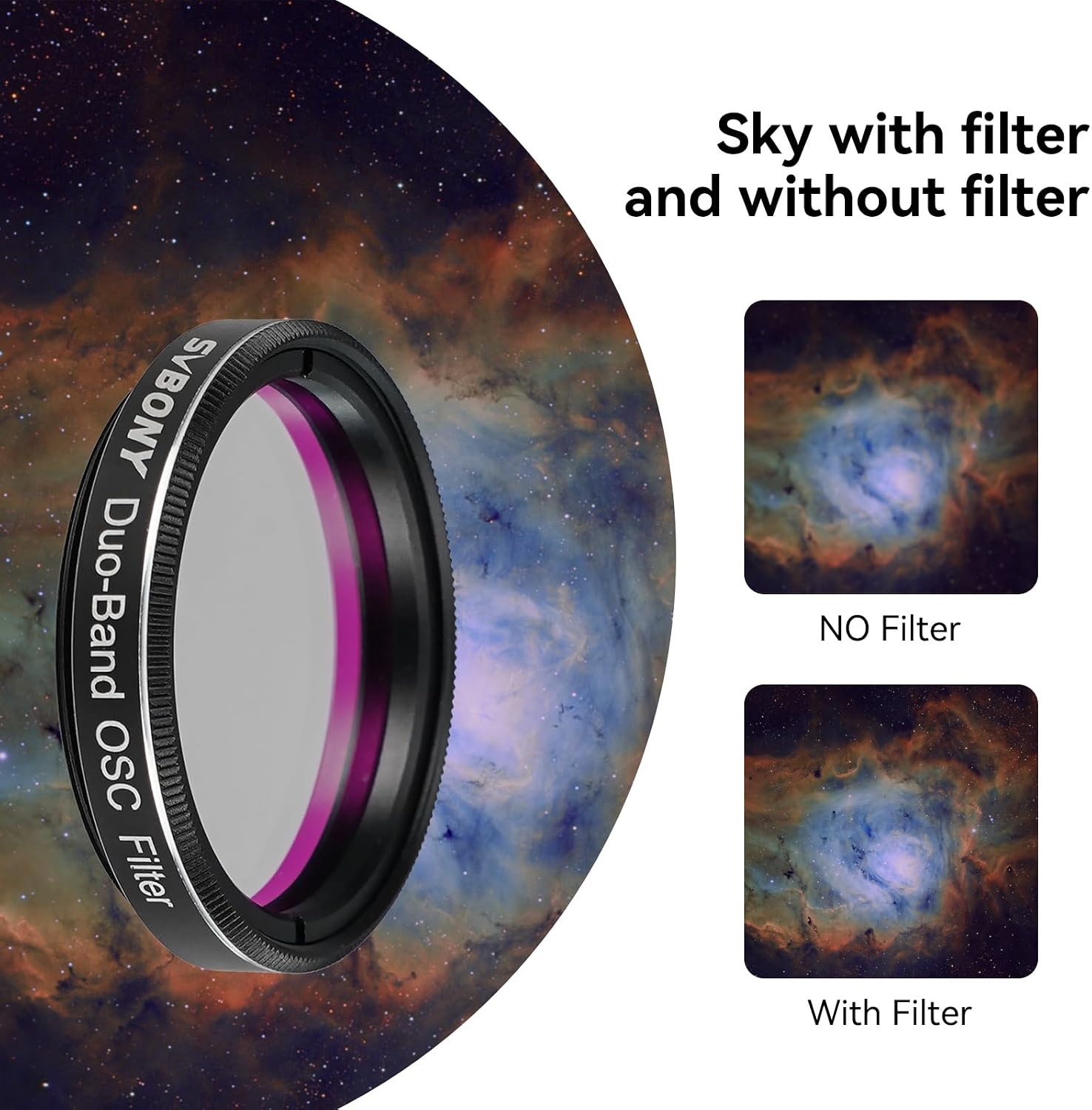 Thumbnail 5 de Svbony SV220 7nm Dual‑Band Nebula Filter