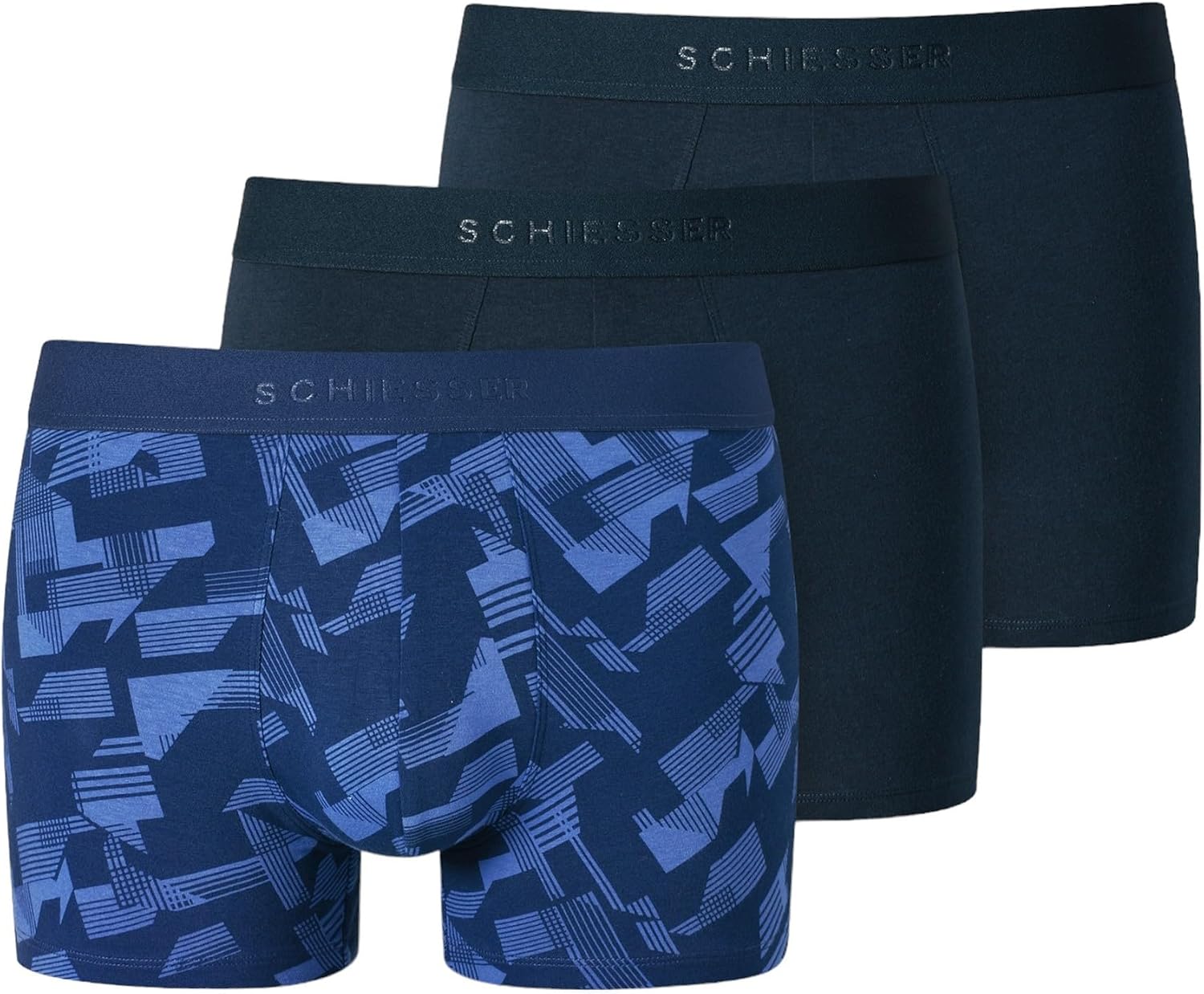 Thumbnail 6 de Schiesser Herren 3er Pack Boxershorts Bio-Baumwolle 95/5 – Schwarz, Größe 6/L (173983)