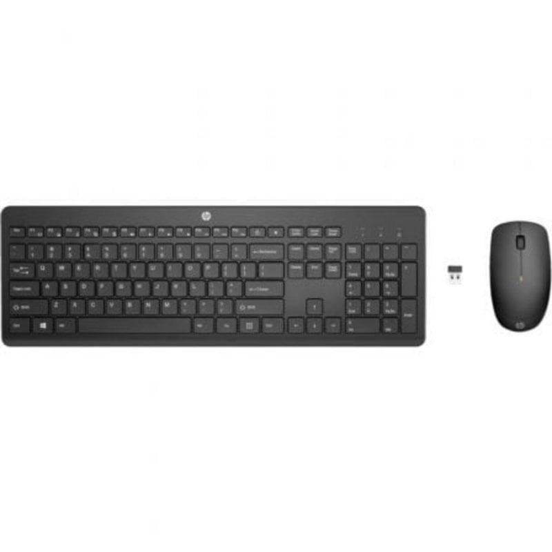 Detalle 2 de HP 235 Wireless: teclado de membrana y ratón con autonomía destacable para oficina y tareas técnicas