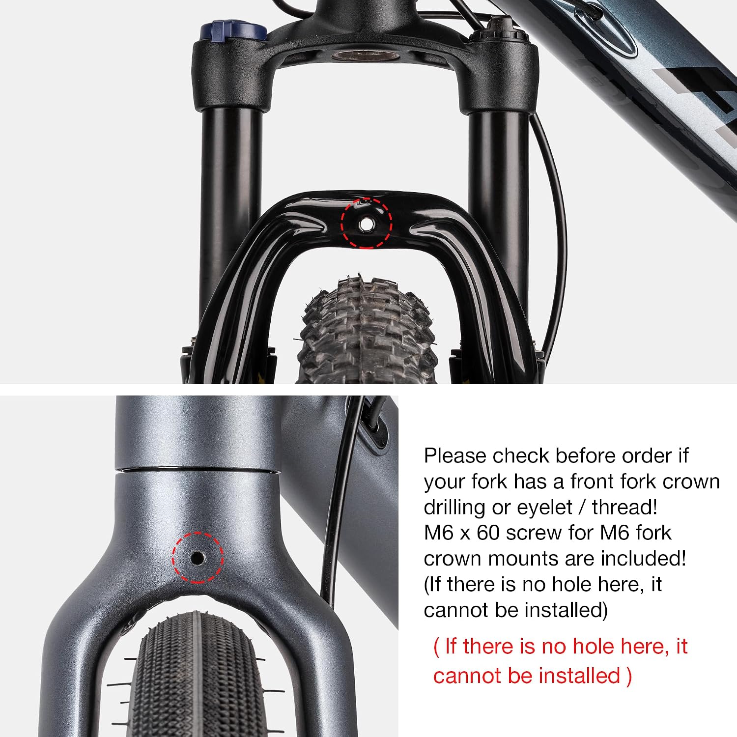 Detalle de PINNAMAX portapacchi anteriore bici
