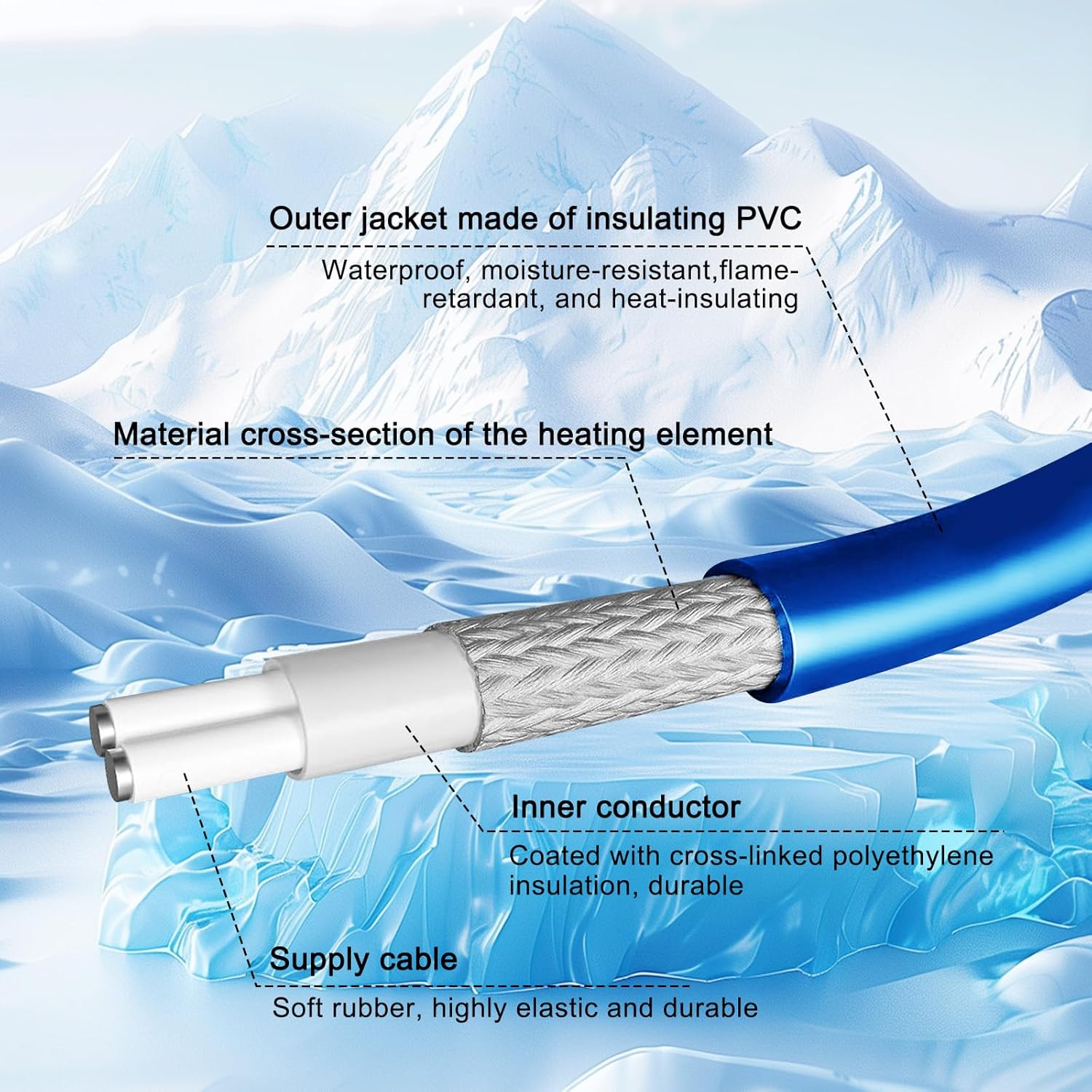 Thumbnail 5 de Ci-Fotto 2M Heizkabel Selbstregelnd 15 W/m