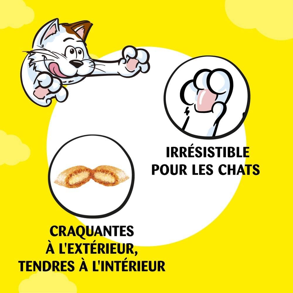 Detalle de CATISFACTIONS Friandises Saumon pour Chat et Chaton – Pack 4 x 180 g