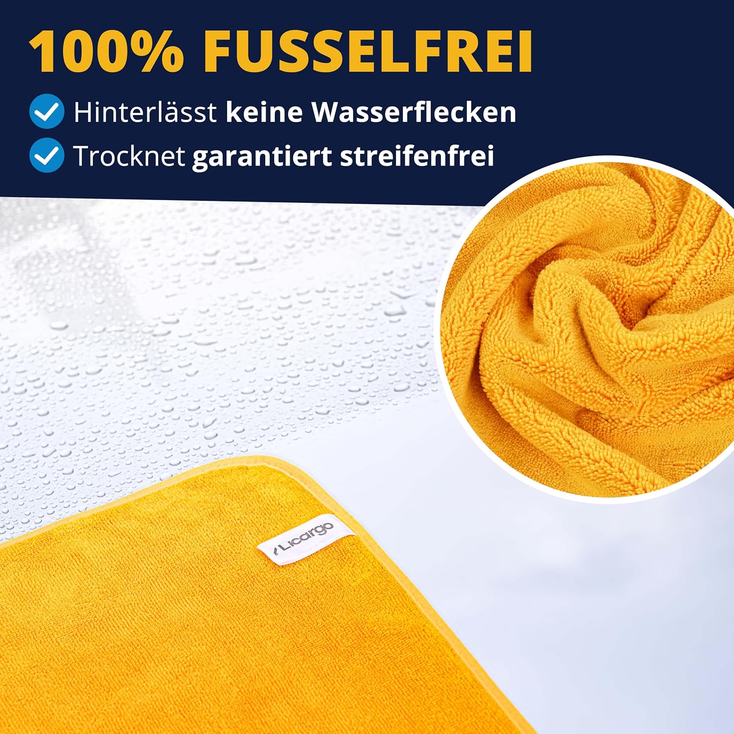 Detalle de LICARGO Auto Trockentuch XXL 90x60 cm