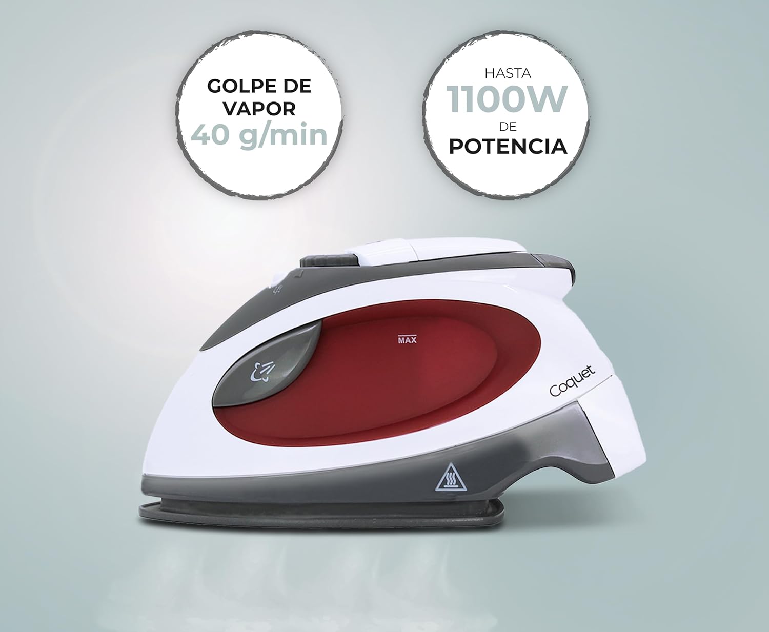Detalle de ALFA Plancha de Viaje Coquet: compacta, potente y lista para viajar