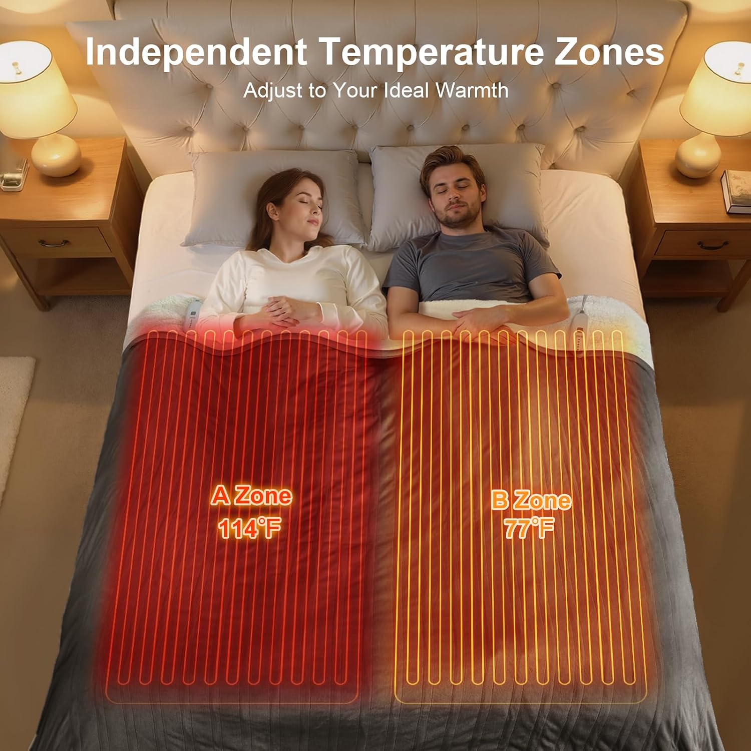 Detalle 2 de FVERWAG Heated Blanket 84" x 90"