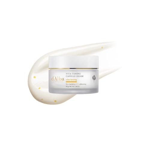 Detalle de d’Alba Piedmont Crema facial hidratante profunda Vita Toning Capsule Cream con cápsulas Vita-Cera (55 ml)