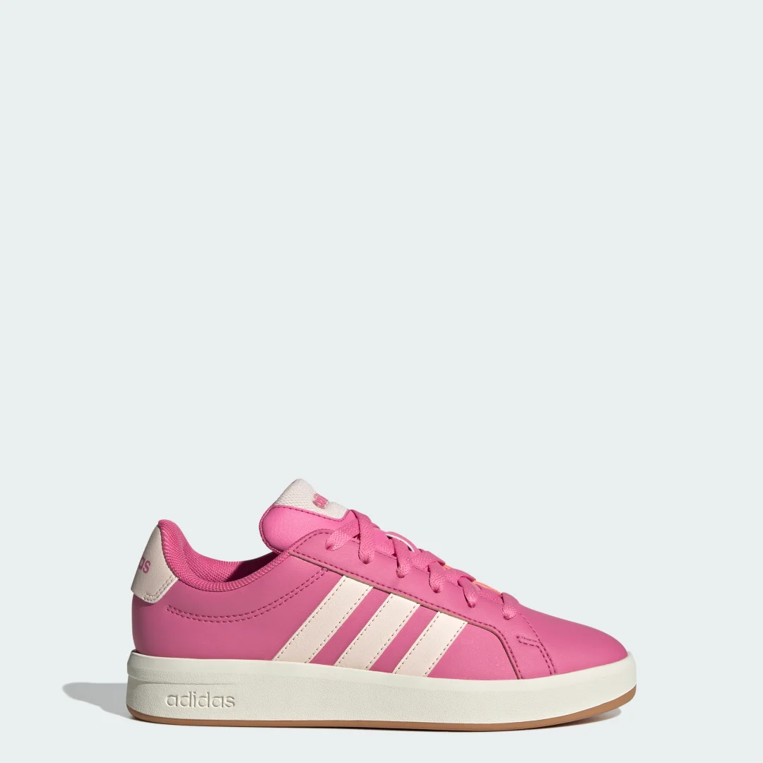 Detalle de Zapatilla Grand Court 3.0 Junior de Adidas – estilo clásico en color rosa para niños