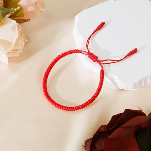 Detalle 2 de DAYANEY Red String Bracelet: Adjustable Kabbalah Rakhi Gift for Women