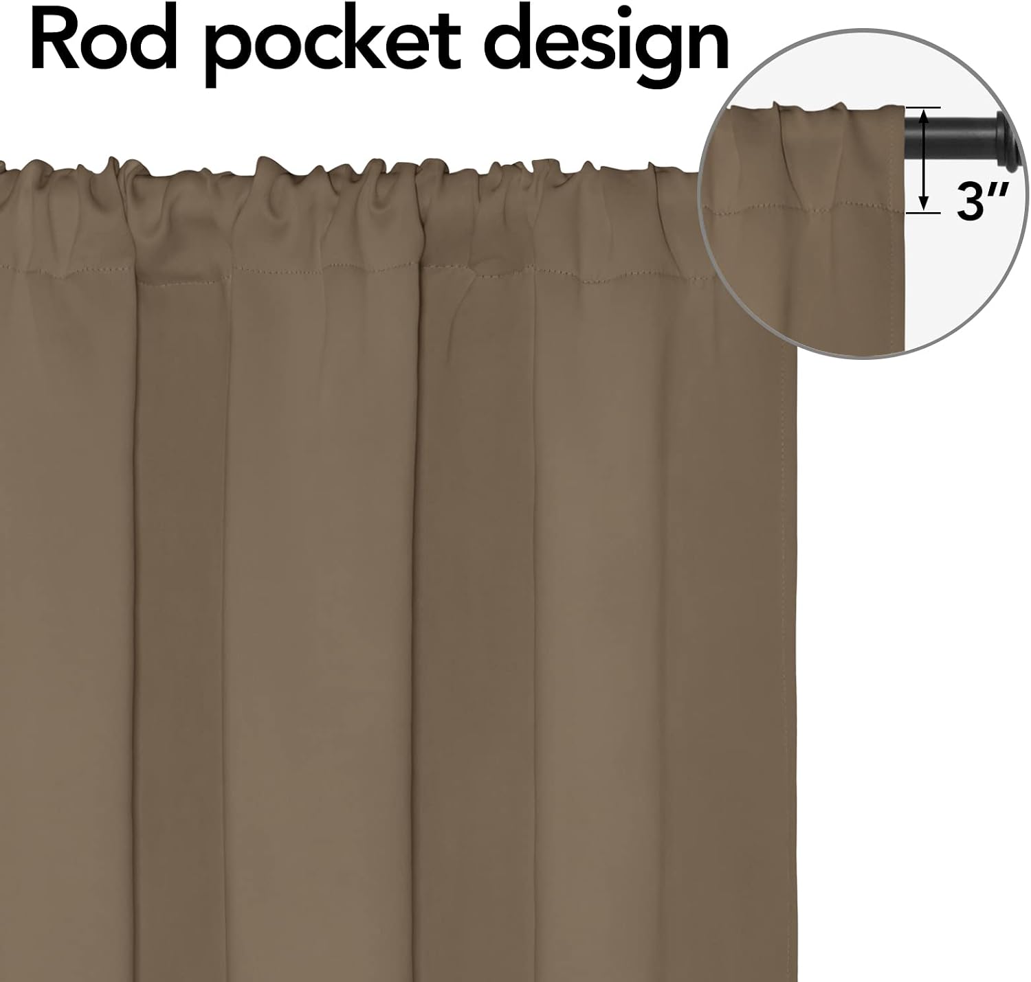 Detalle 2 de Easy-Going Blackout Curtains, 42 x 45 in