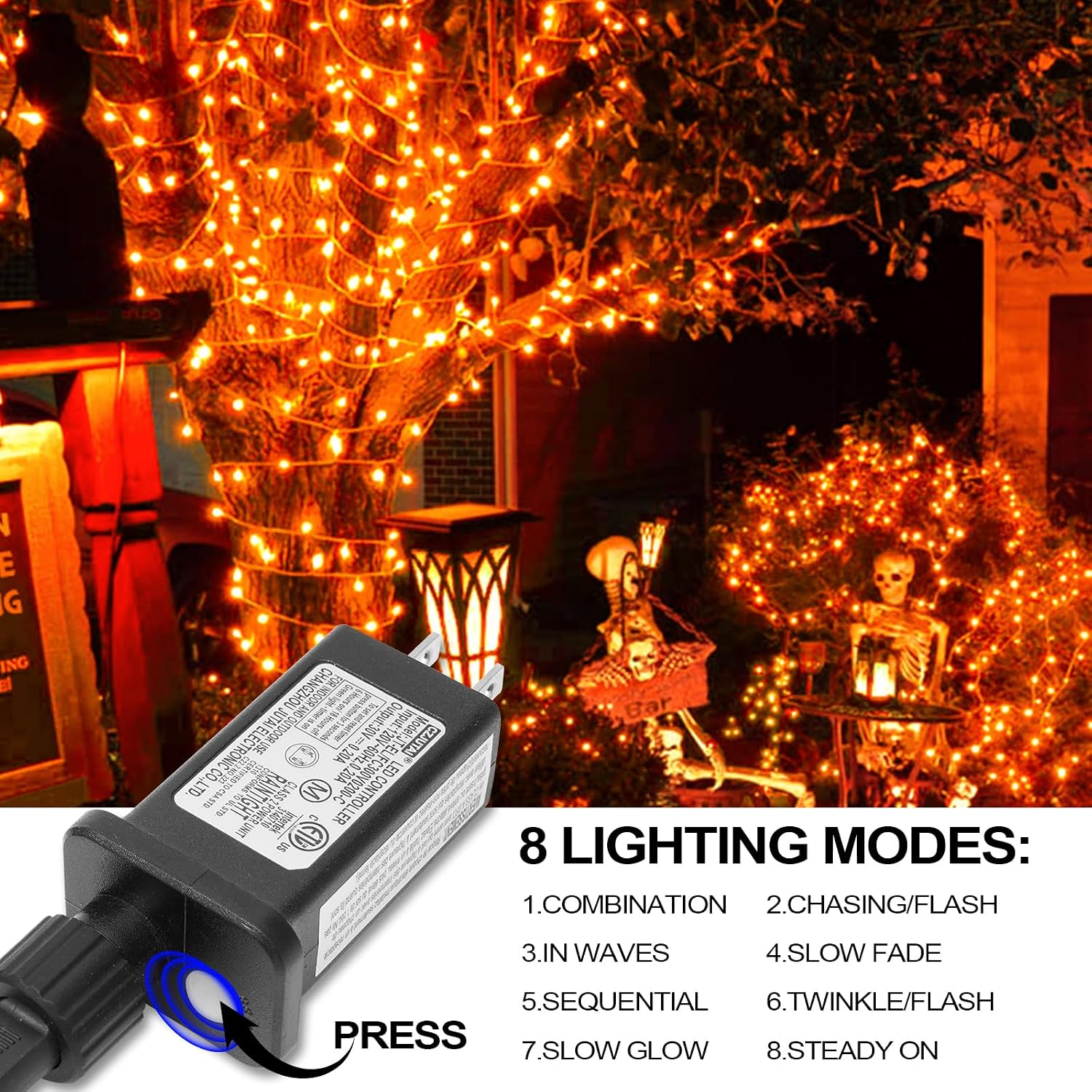 Thumbnail 5 de ILLUMINEW Orange String Lights, 150 Bulbs