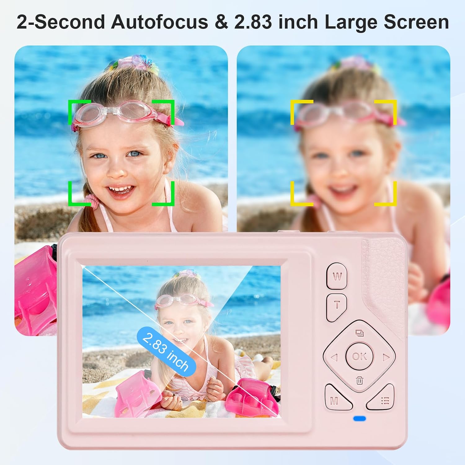Detalle 2 de Fotocamera digitale 4K 48MP UHD con schermo da 2,83” e zoom 18x – Rosa
