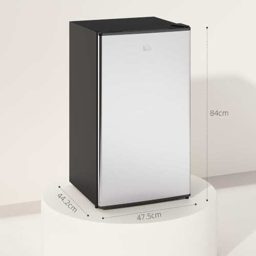 Thumbnail 6 de HOMCOM Under Counter Fridge 91L with 10L Chiller Box - Silver Tone